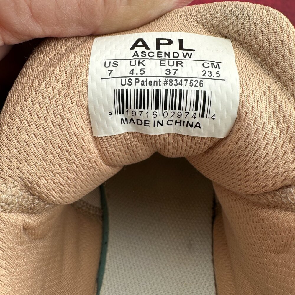 APL ATHLETIC PROPULSION LABS WOMEN'S ASCENT SNEAKERS BLUSH PINK/ROSE GOLD SIZE 7 - Picture 6 of 9